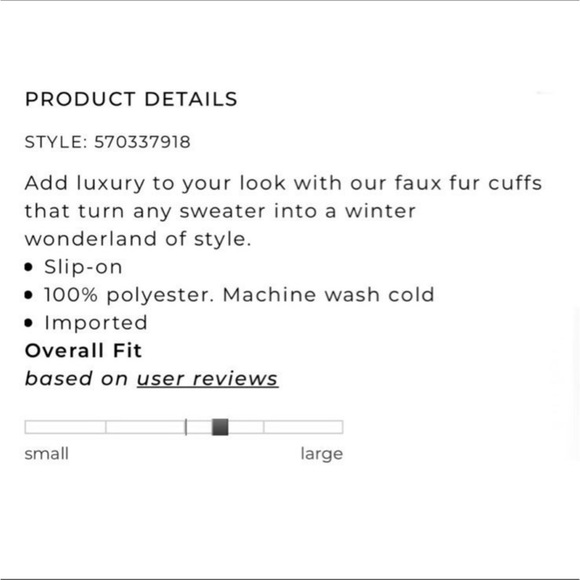 WHBM faux fur cuffs - Picture 3 of 8